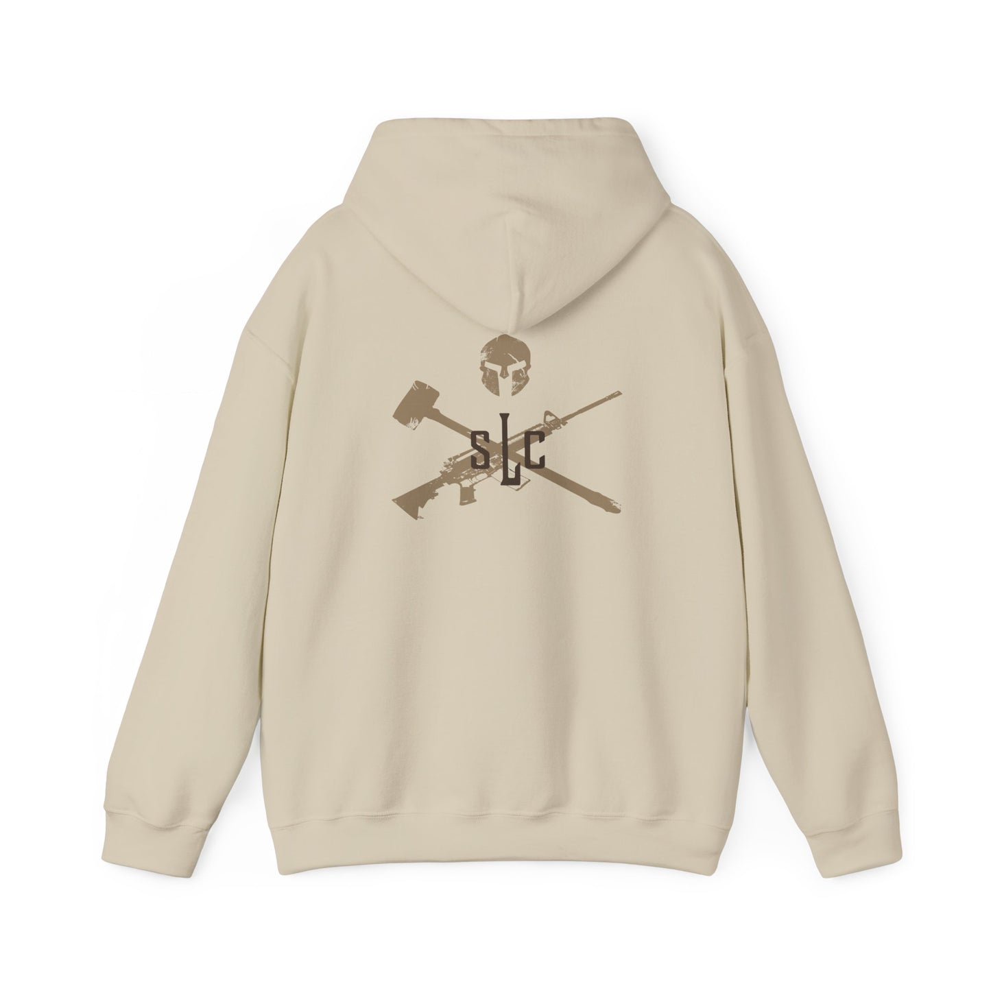 Biuld with one hand with crest Hooded Sweatshirt
