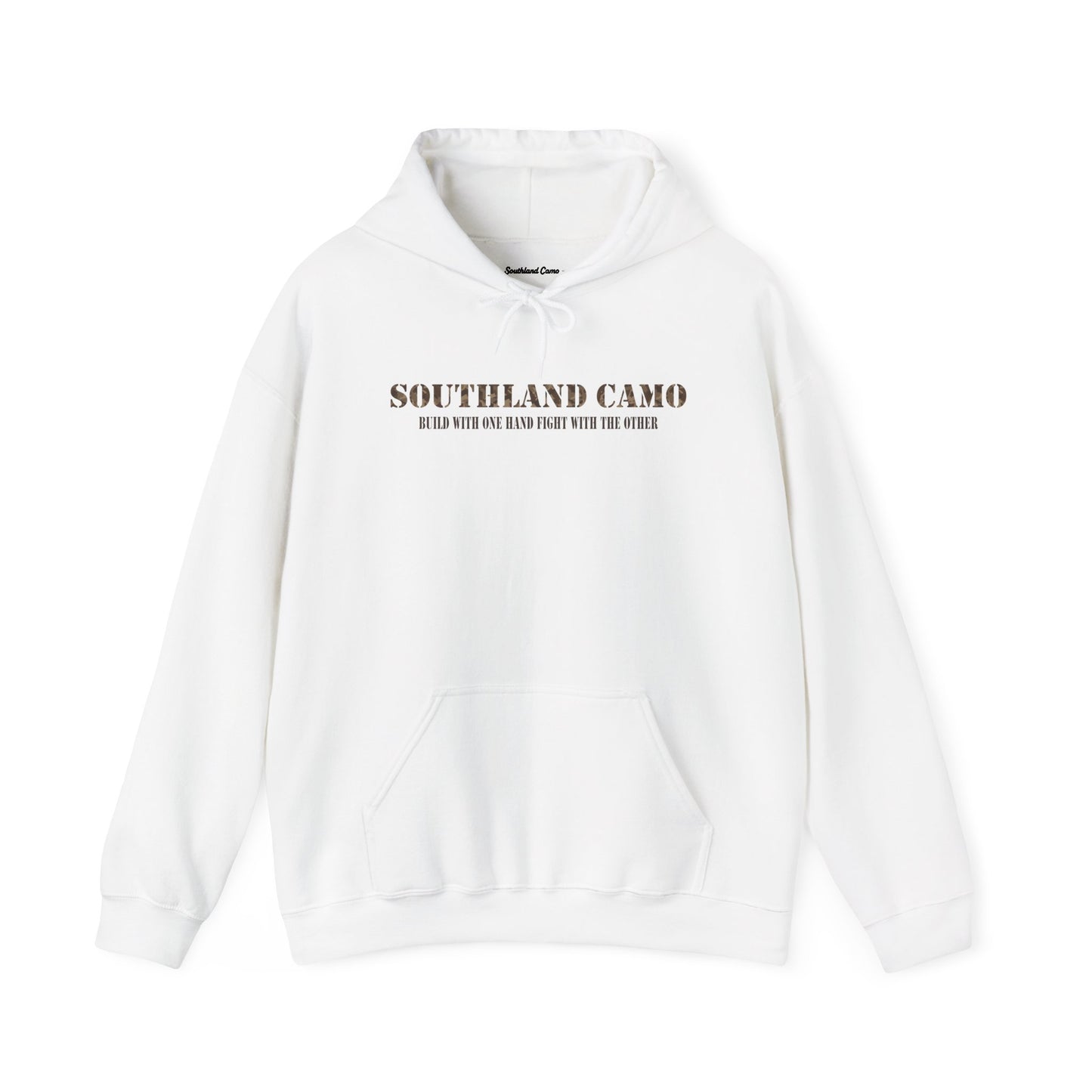 Biuld with one hand with crest Hooded Sweatshirt