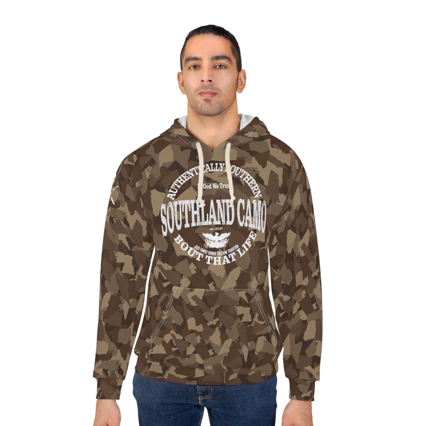 Brown Southland Camo - Pullover Hoodie