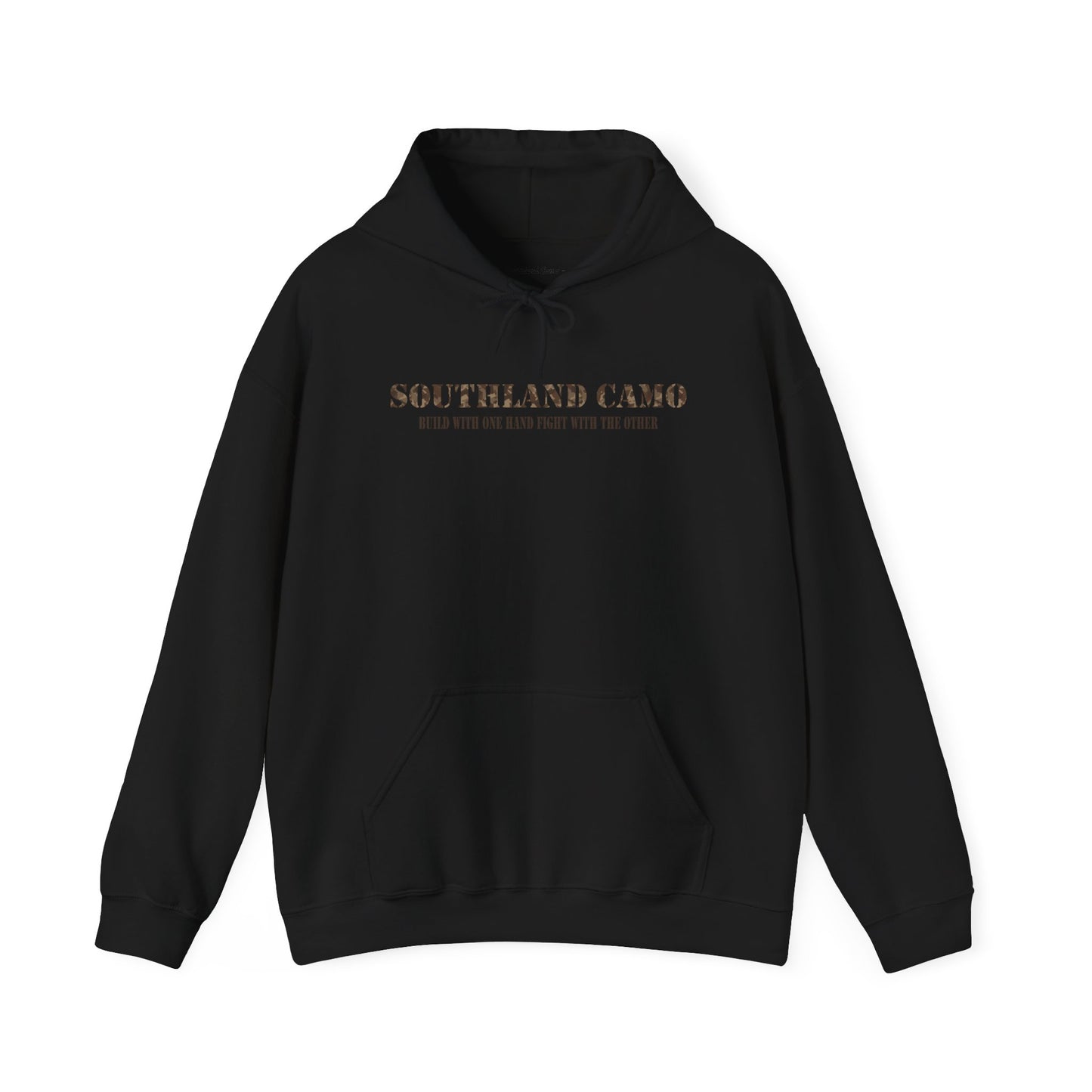 Biuld with one hand with crest Hooded Sweatshirt