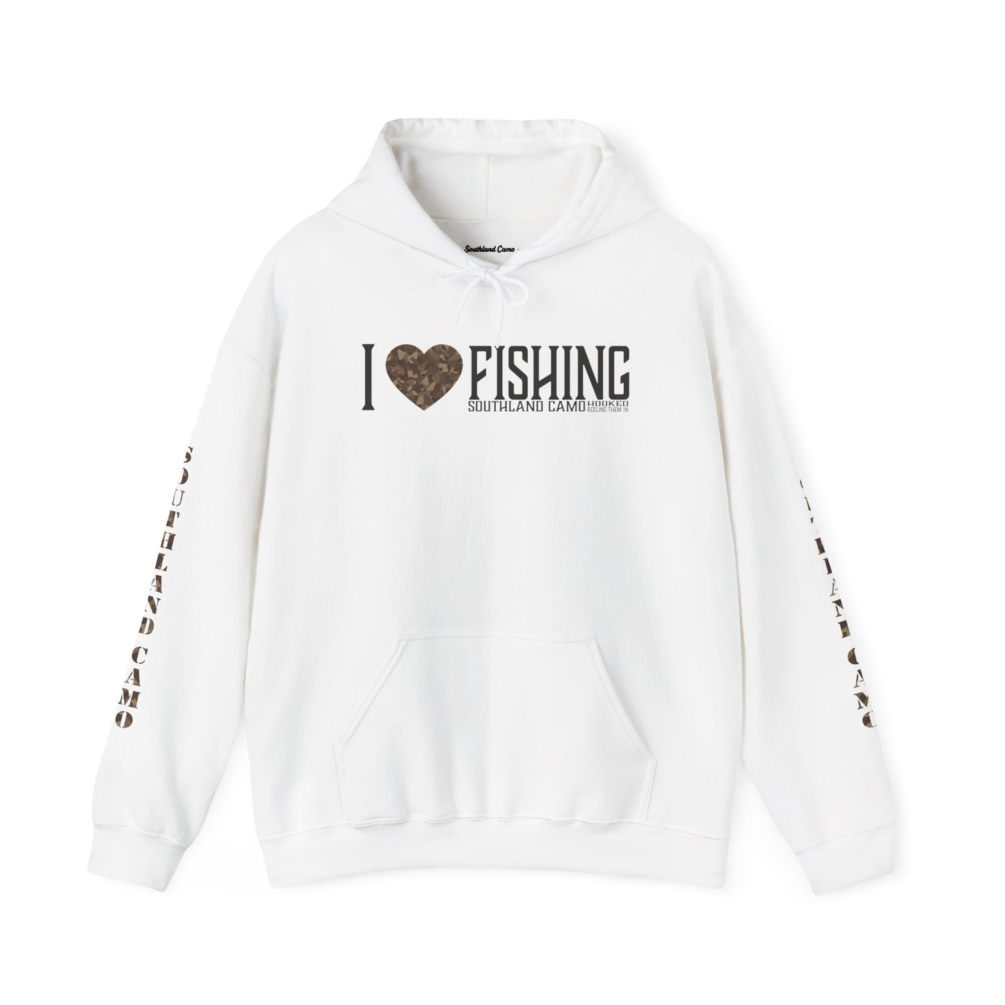 I heart Fishing Hooded Sweatshirt