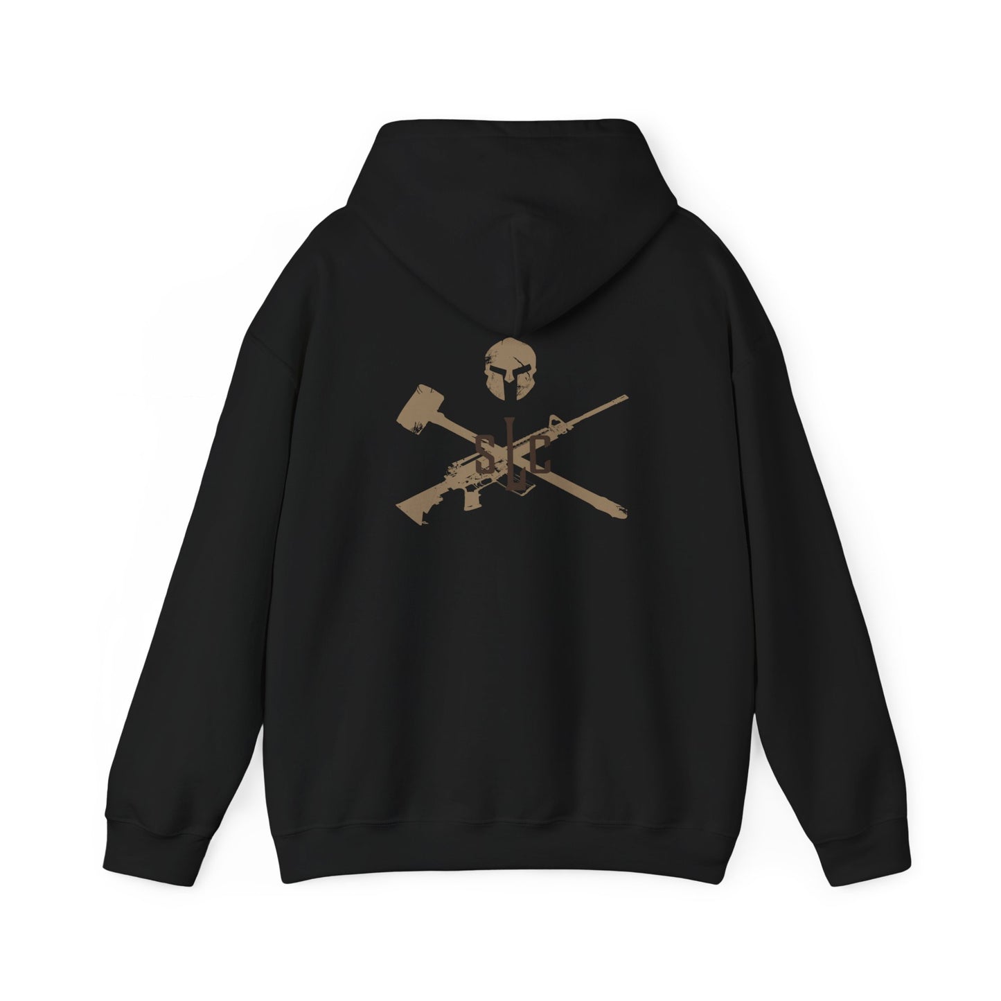 Biuld with one hand with crest Hooded Sweatshirt