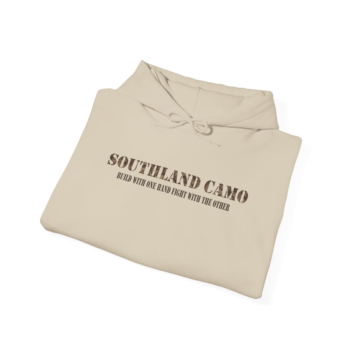 Biuld with one hand with crest Hooded Sweatshirt