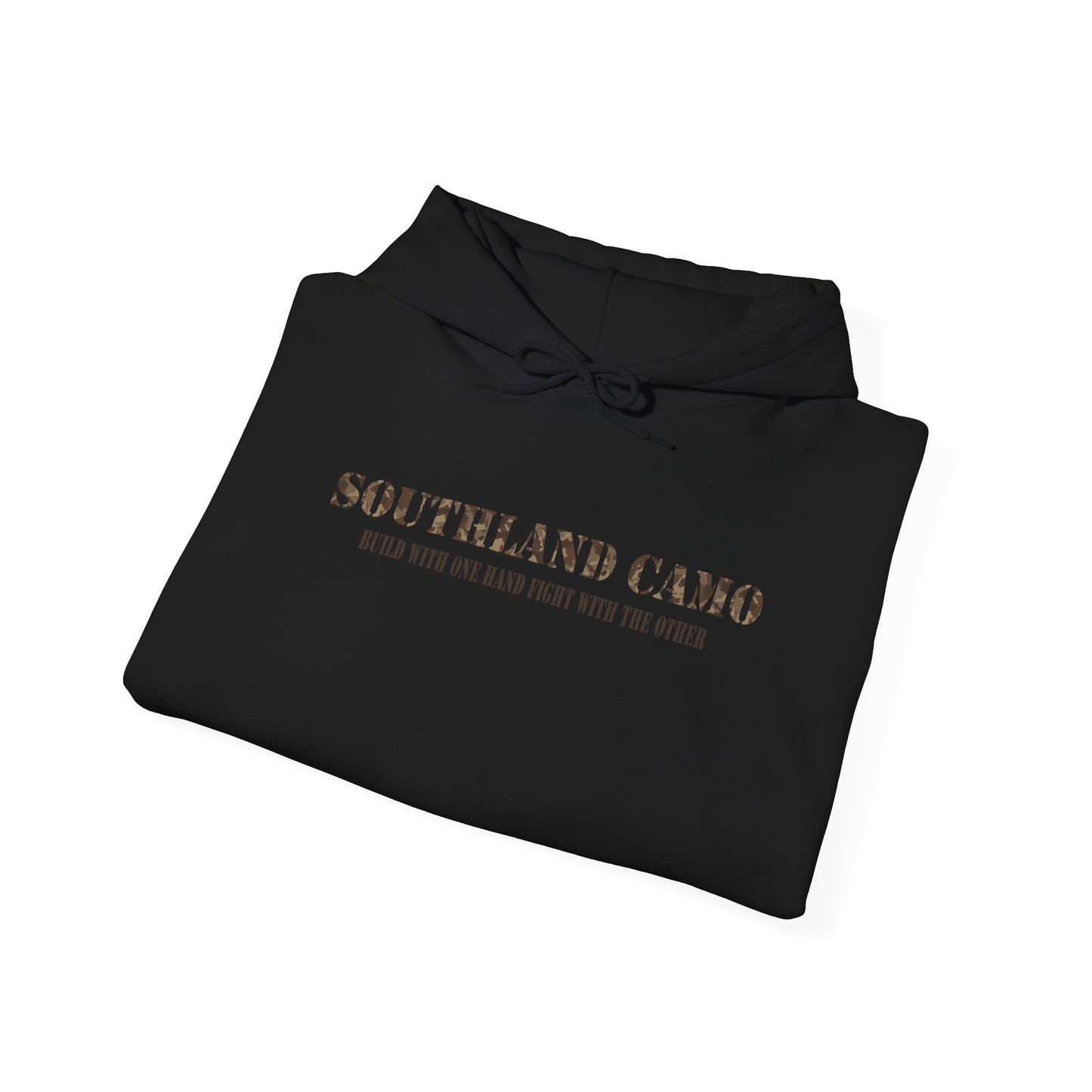 Biuld with one hand with crest Hooded Sweatshirt