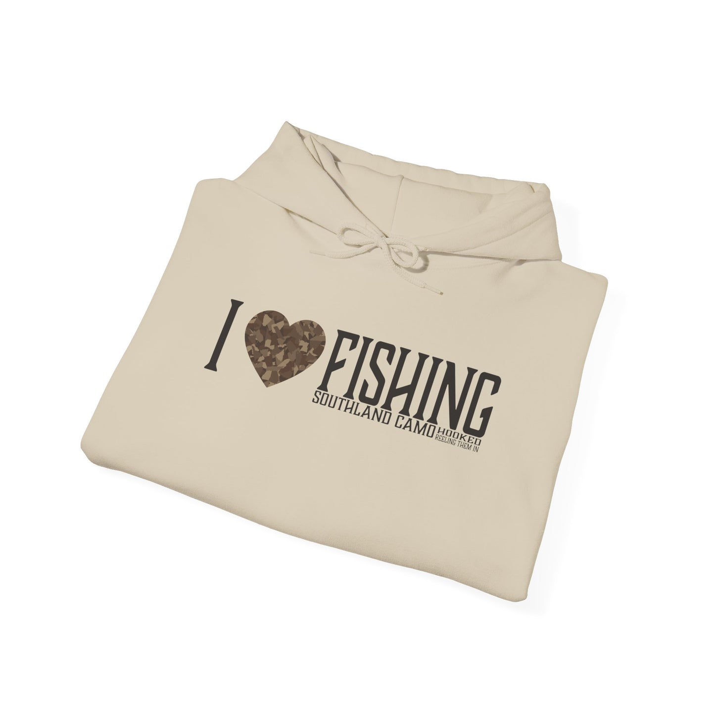 I heart Fishing Hooded Sweatshirt