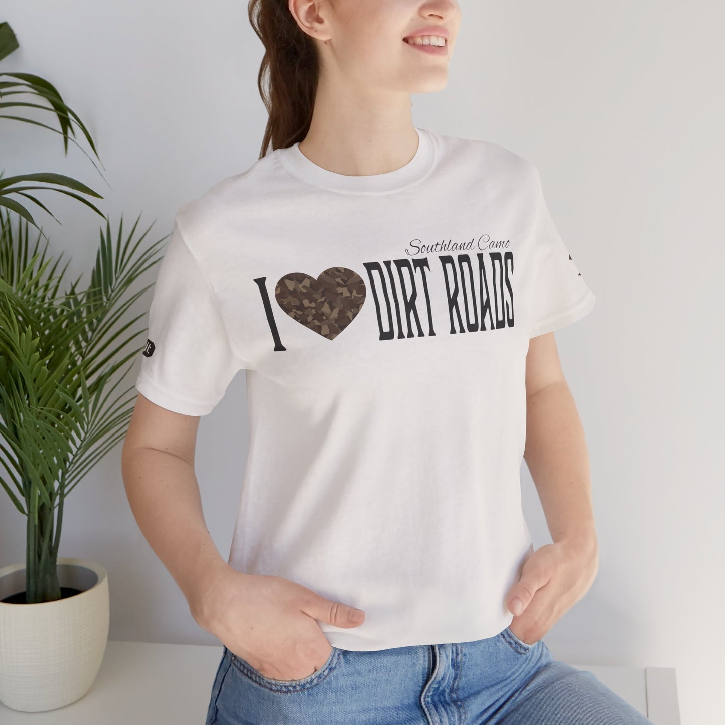 I heart dirt roads  Unisex Jersey T-Shirt