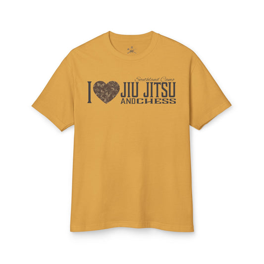 I heart Jiu jitsu and chess Tee - Unisex Cotton