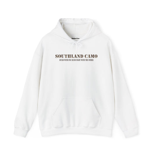 Biuld with one hand with crest Hooded Sweatshirt
