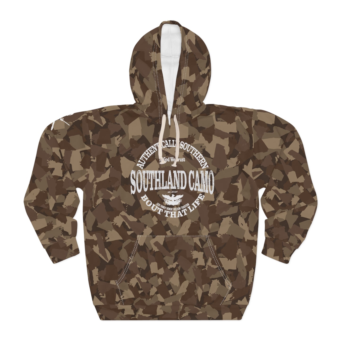 Brown Southland Camo - Pullover Hoodie