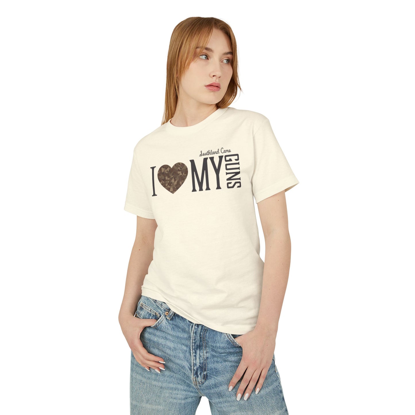 Cotton Tee - I heart my guns