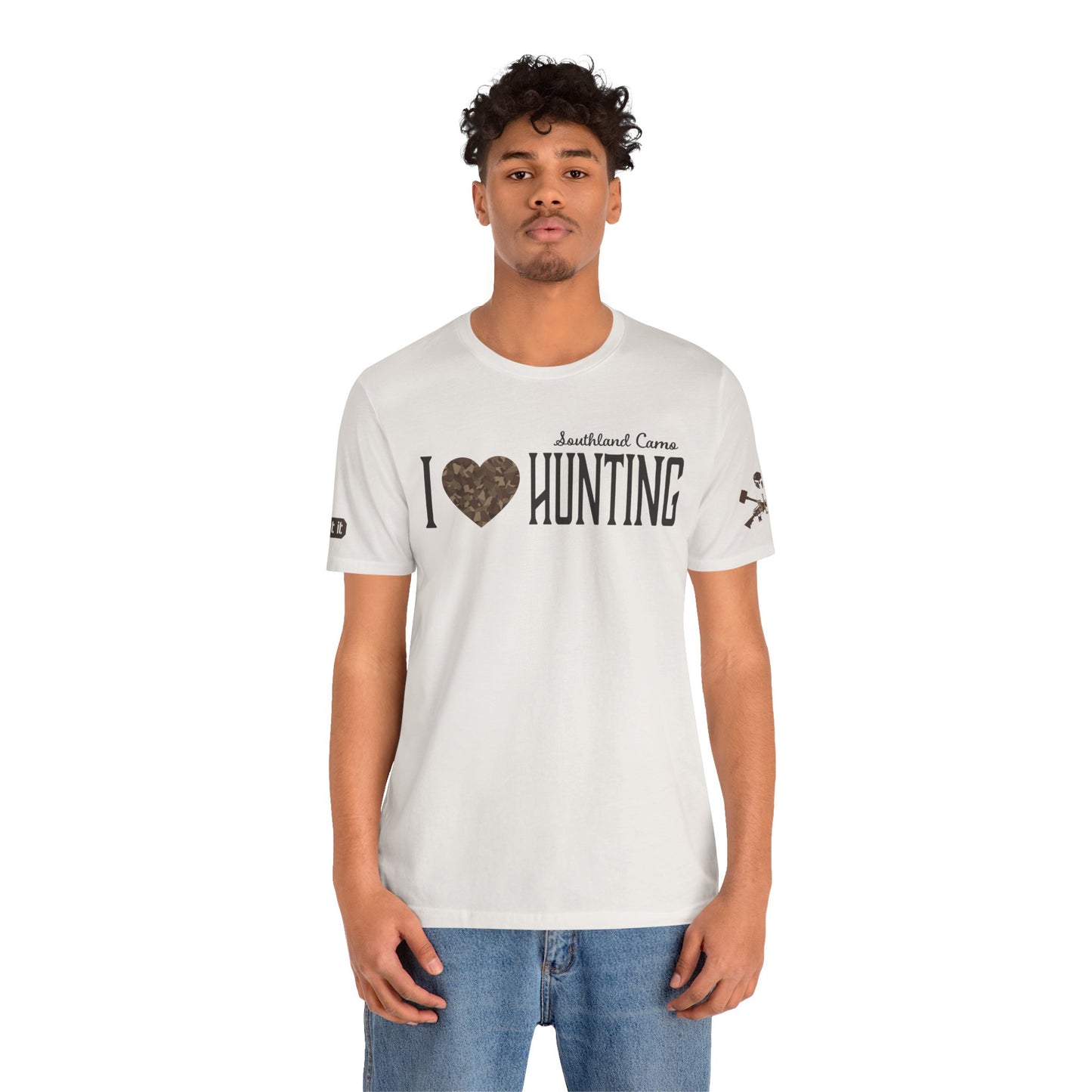 I heart hunting  Unisex Jersey T-Shirt