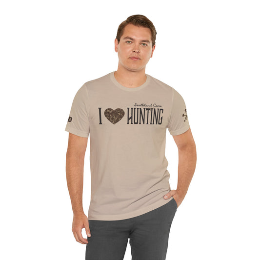 I heart hunting  Unisex Jersey T-Shirt