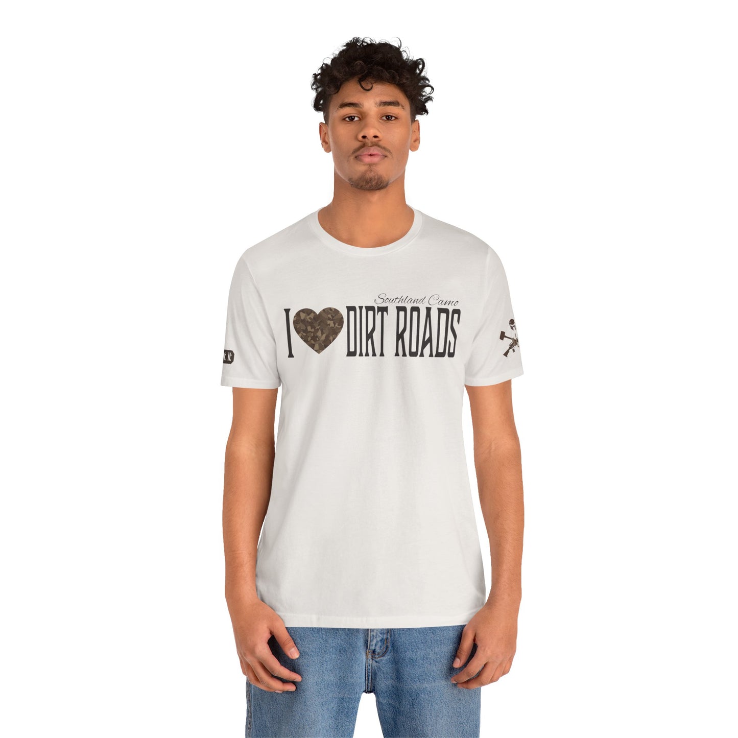 I heart dirt roads  Unisex Jersey T-Shirt