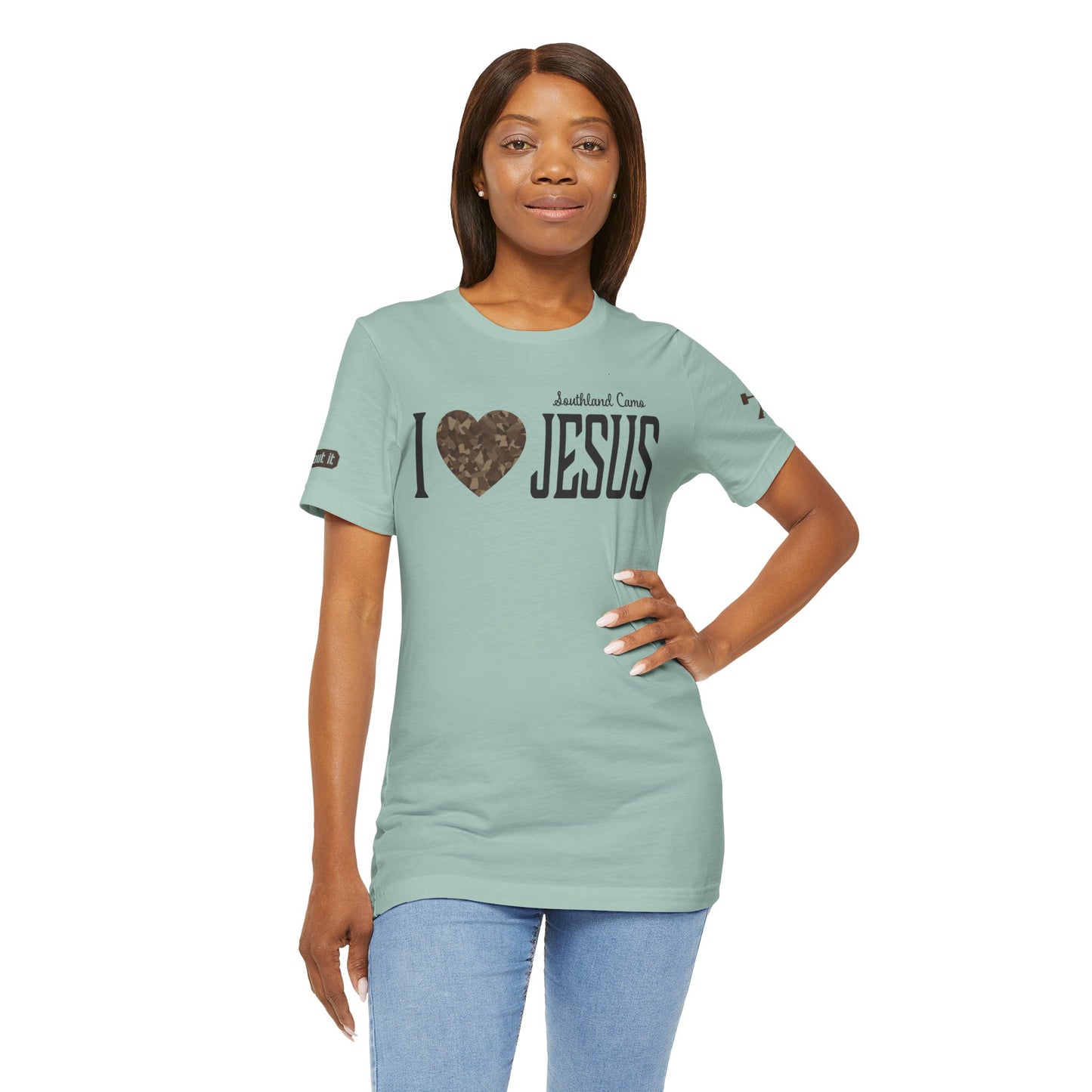 I heart Jesus  Unisex Jersey T-Shirt