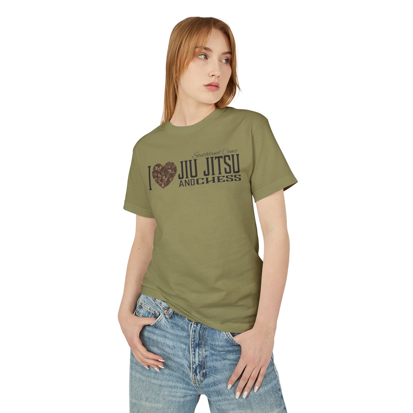 I heart Jiu jitsu and chess Tee - Unisex Cotton