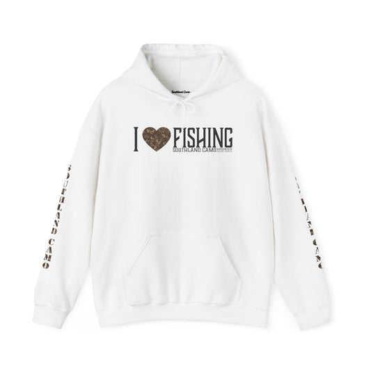 I heart Fishing Hooded Sweatshirt