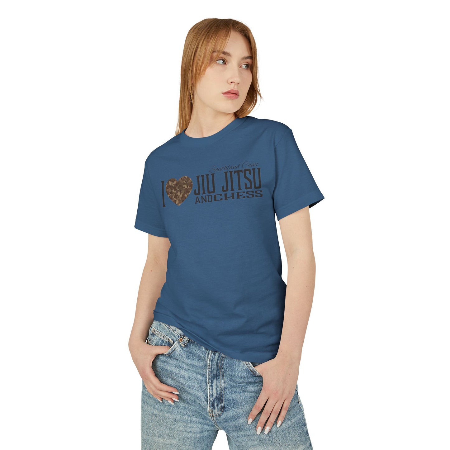 I heart Jiu jitsu and chess Tee - Unisex Cotton