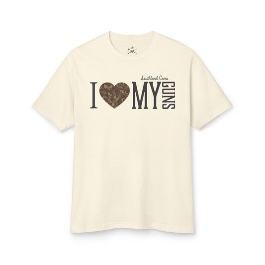 Cotton Tee - I heart my guns