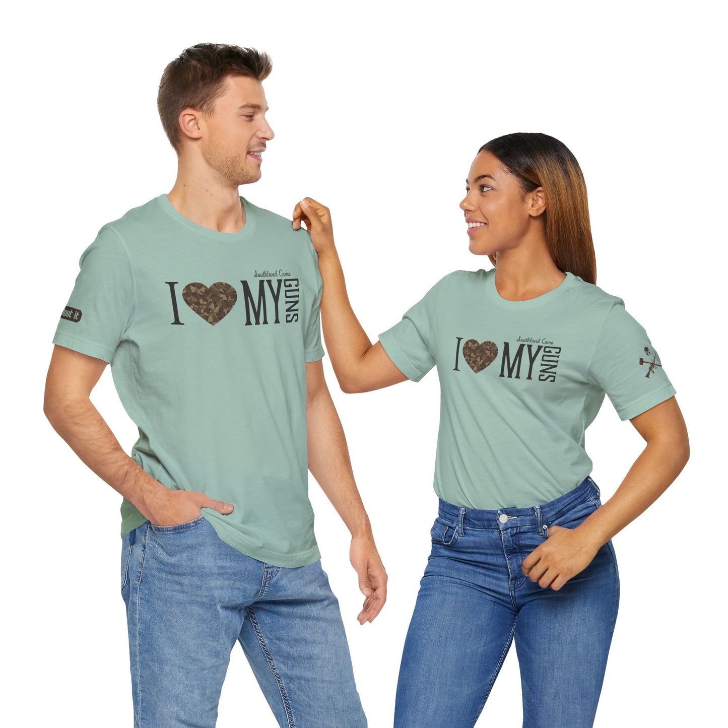 I heart my Guns  Unisex Jersey T-Shirt