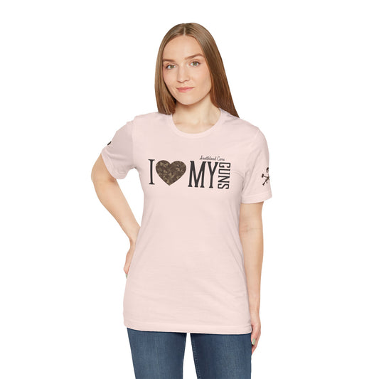 I heart my Guns  Unisex Jersey T-Shirt